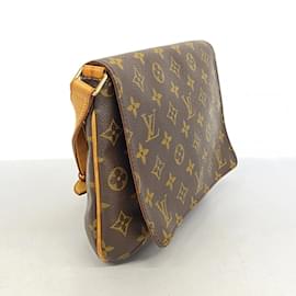 Louis Vuitton-Louis Vuitton Monogram Musette Tango Shoulder Bag-Brown
