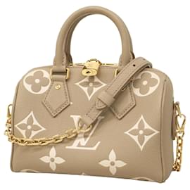 Louis Vuitton-Louis Vuitton Monogram Empreinte Speedy Bandouliere 20 Handbag-Grey,Cream