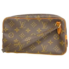 Louis Vuitton-Louis Vuitton Monogram Pochette Marly Bandouliere Shoulder Bag-Brown