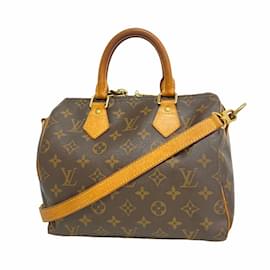 Louis Vuitton-Louis Vuitton Monogram Speedy Bandouliere 25 Handbag-Brown