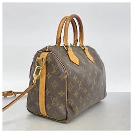 Louis Vuitton-Louis Vuitton Monogram Speedy Bandouliere 25 Handbag-Brown
