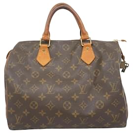 Louis Vuitton-Louis Vuitton Monogram Speedy 30 Handbag-Brown