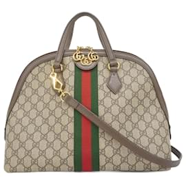 Gucci-Gucci Ophidia Handbag-Brown