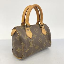 Louis Vuitton-Louis Vuitton Monogram Mini Speedy Handbag-Brown