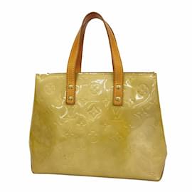 Louis Vuitton-Louis Vuitton Handbag Vernis Reed PM M91144 Beige-Beige