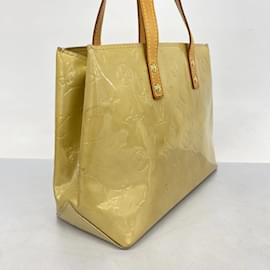 Louis Vuitton-Louis Vuitton Handbag Vernis Reed PM M91144 Beige-Beige