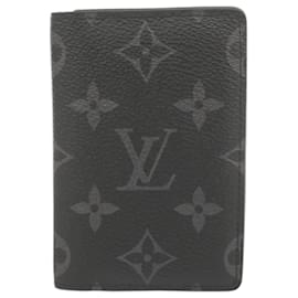 Louis Vuitton-Étui à cartes Monogram Eclipse Louis Vuitton-Noir
