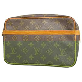 Louis Vuitton-Louis Vuitton Monogram Compiegne 23 Clutch Bag-Brown