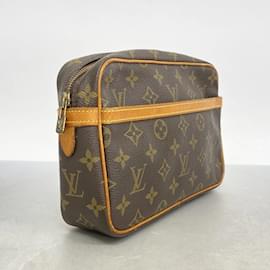 Louis Vuitton-Louis Vuitton Monogram Compiegne 23 Clutch Bag-Brown
