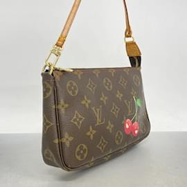 Louis Vuitton-Louis Vuitton Monogram Pochette Accessoires Pouch-Brown