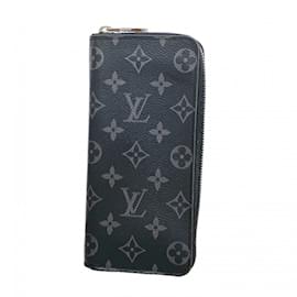 Louis Vuitton-Louis Vuitton Long Wallet Monogram Eclipse-Black