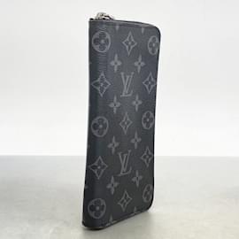 Louis Vuitton-Louis Vuitton Long Wallet Monogram Eclipse-Black
