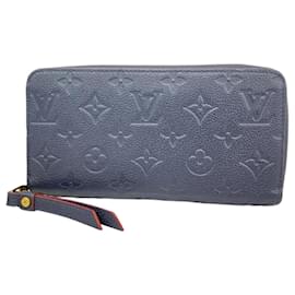 Louis Vuitton-Louis Vuitton Long Wallet Monogram Empreinte Zippy-Red
