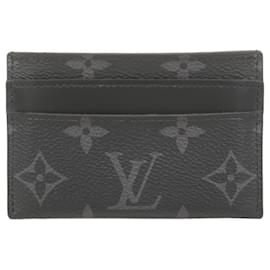 Louis Vuitton-Louis Vuitton Monogram Eclipse Card Case-Black