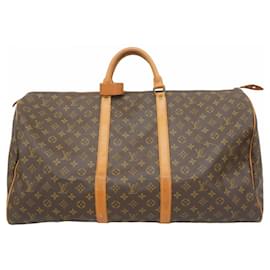 Louis Vuitton-Louis Vuitton Monogram Keepall 60 Boston Bag-Brown