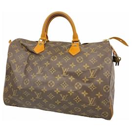 Louis Vuitton-Louis Vuitton Monogram Speedy 35 Handbag-Brown