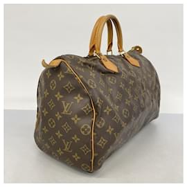 Louis Vuitton-Louis Vuitton Monogram Speedy 35 Handbag-Brown
