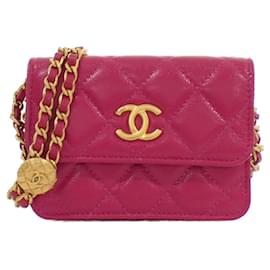 Chanel-Chanel AP2857 Chain Clutch-Pink