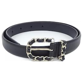 Chanel-Ceinture noire standard Chanel-Noir