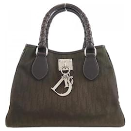 Christian Dior-Christian Dior Green Handbag-Brown,Green