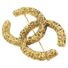 Chanel-Chanel Gold Brooch-Golden