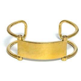 Céline Pulsera de metal chapada para mujer Celine Otro