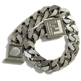 Fendi-Fendi Men's Shadow Curb Chain Bracelet FF-Other