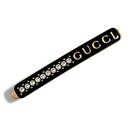 Fermaglio per capelli in cristallo con logo Gucci per donne Altro