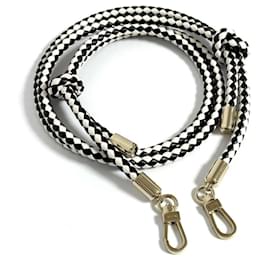 Valextra-Valextra Leather Shoulder Strap for Handbags-Black,White