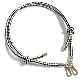 Valextra-Valextra Leather Shoulder Strap for Handbags-Black,White