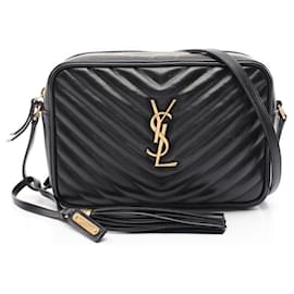 Saint Laurent-Saint Laurent LOU Monogram Shoulder Bag-Black