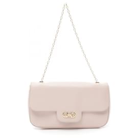 Salvatore Ferragamo-Salvatore Ferragamo Gancini Shoulder Bag-Pink