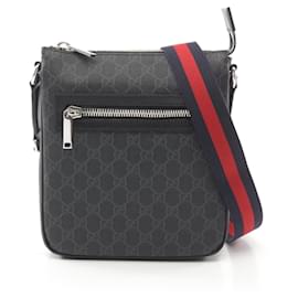 Gucci-Bolsa de Ombro Pequena Gucci GG Supreme-Preto
