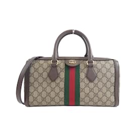Gucci-Gucci Ophidia 524532 K05NB Boston Bag-Brown,Beige
