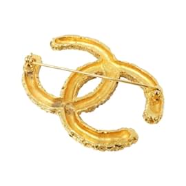 Chanel-Chanel Gold Brooch-Golden