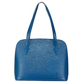Louis Vuitton-Louis Vuitton Epi Rucksack Shoulder Bag-Blue
