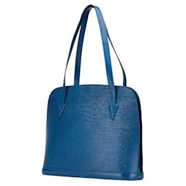 Louis Vuitton-Louis Vuitton Epi Rucksack Shoulder Bag-Blue