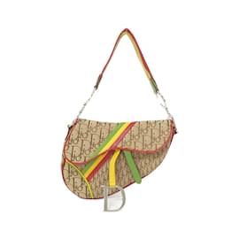 Christian Dior-Christian Dior JDR44001 Shoulder Bag-Red,Beige,Green,Yellow