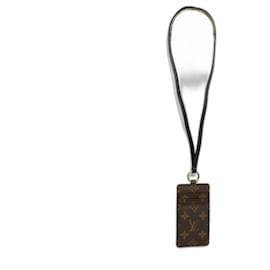 Louis Vuitton-Louis Vuitton Monogram Card Holder Necklace Pristine-Brown