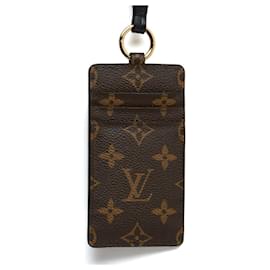 Louis Vuitton-Louis Vuitton Monogram Card Holder Necklace Pristine-Brown