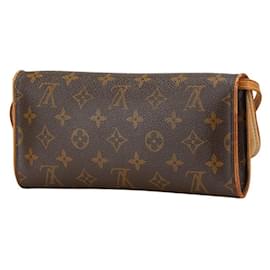 Louis Vuitton-Louis Vuitton Monogram Pochette Twin GM Shoulder Bag-Brown,Black,Monogram