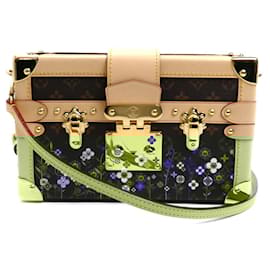 Louis Vuitton-Louis Vuitton LV x Takashi Murakami Petite Malle Shoulder Bag-Brown,Monogram