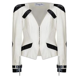 Christian Dior & Galliano 2004 spring RTW runway leather jacket FR 40 USA 8 2000 Multiple colors