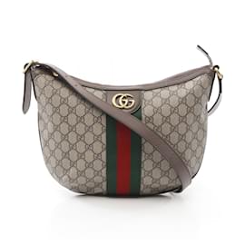 Gucci-Bolsa Crossbody Pequena Gucci Ophidia-Marrom,Multicor,Bege