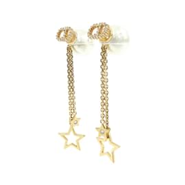 Christian Dior-Christian Dior Clear and White Drop Earrings-White,Other