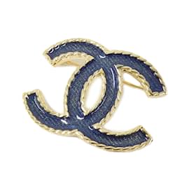 Chanel-Chanel ABC726 Blue Brooch-Blue