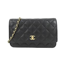 Chanel-Chanel AP4241 Chain Wallet-Black,Dark red