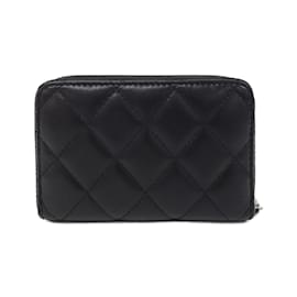 Chanel-Chanel Black Lambskin Coin Purse-Black