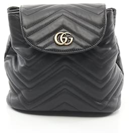 Gucci-Gucci GG Marmont Rucksack Backpack-Black