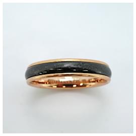 Tiffany & Co-Tiffany Classic Band Ring in 18K Pink Gold and Titanium-Black